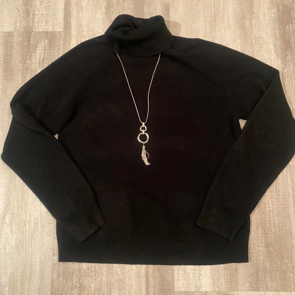 Black Karen Scott Turtleneck Sweater